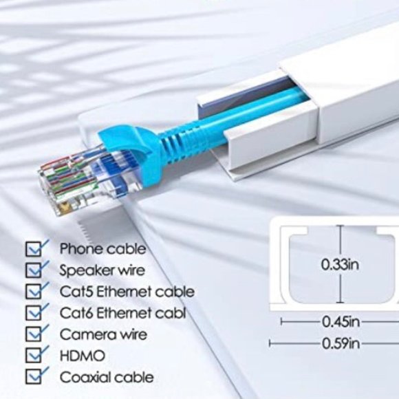 Cord Channel Cable Concealer - Messy Cable is Solved! - Picture 5 of 12